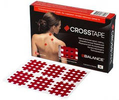 Крос тейпи BB CROSS TAPE 2,8 см x 3,6 см (розмір B) червоний