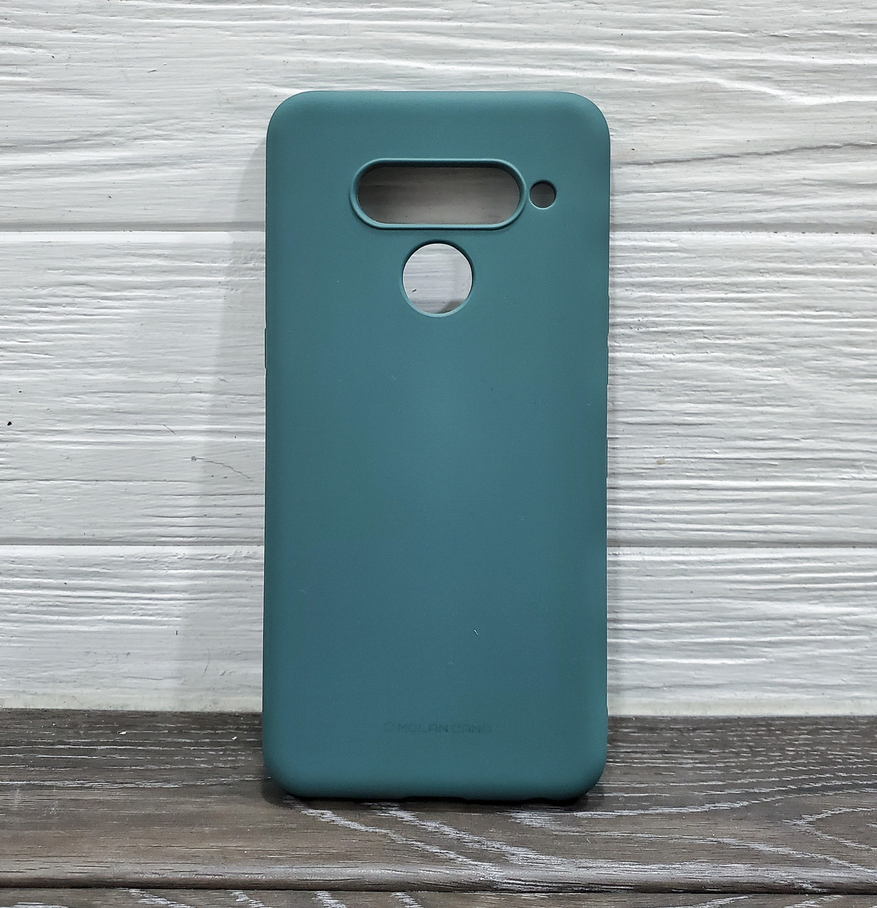 Матовий силіконовий чохол бампер для LG V50 зелений тонкий софт тач