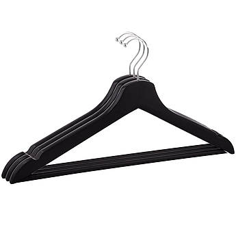 Набір дерев'яних плечиків (вішаків) для одягу 3 шт Springos HG0003 .