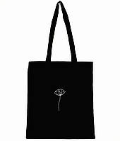 Эко - сумка шоппер с принтом "Цветок"