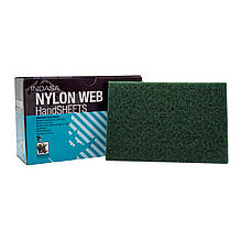 Скотч-брайт (абразивна повсть) INDASA NYLON WEB, Зелений 150мм*230мм Р180-P220 (упаковка-10 шт.)