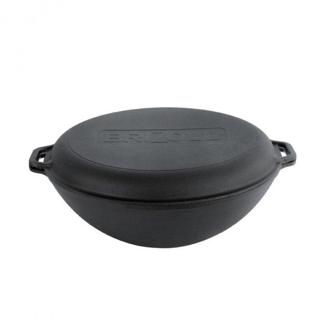 Сковорода WOK Brizol з кришкою-сковородою 8 л 360х115 мм (W36-3)