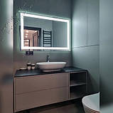 Дзеркало з LED-підсвіткою, 1200 мм х 800 мм, L49A, фото 3