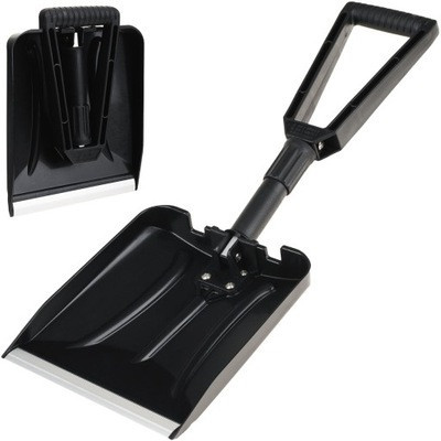 Лопата MIL-TEC складна для прибирання снігу Sturm Snow Shovel 67см Black (15526300)