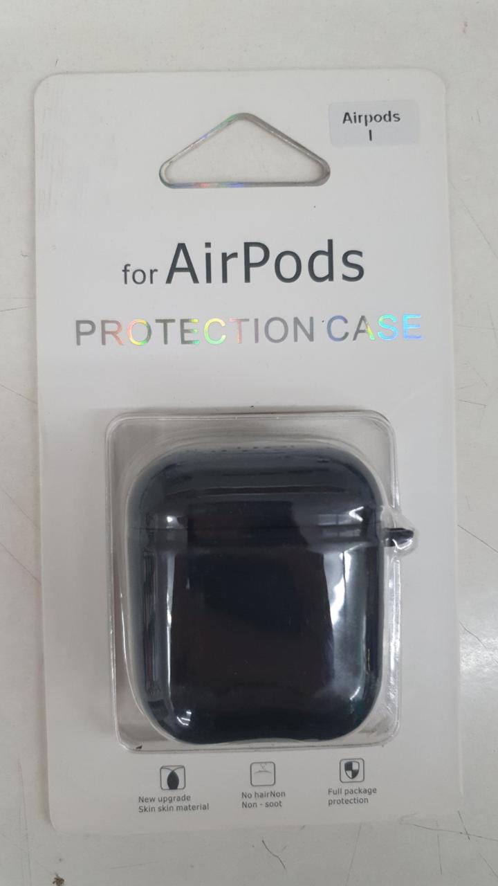 Чохол - Airpods Apple. Чорний. Глянець