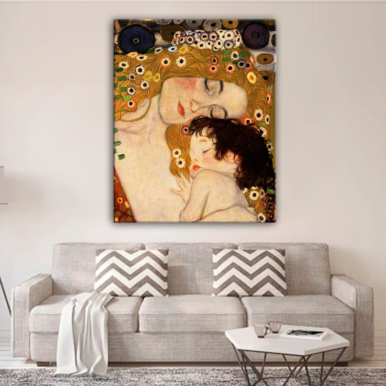 Інтер'єрна картина Густав Клімт Мати та дитя, Три віки жінки, фото 1