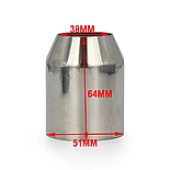Мото Прямоток Akrapovic Hexagonal для Мотоциклу Вихлоп Прямоточний глушник три-абов 470 мм, фото 9