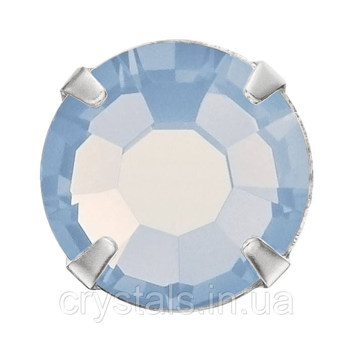 Стрази в ланцюгах Preciosa (Чехія) ss10 Light Sapphire Opal/срібло