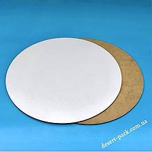 Посилена підложка під торт ∅-200 мм (10 шт.) біла /ДВП 3 мм/