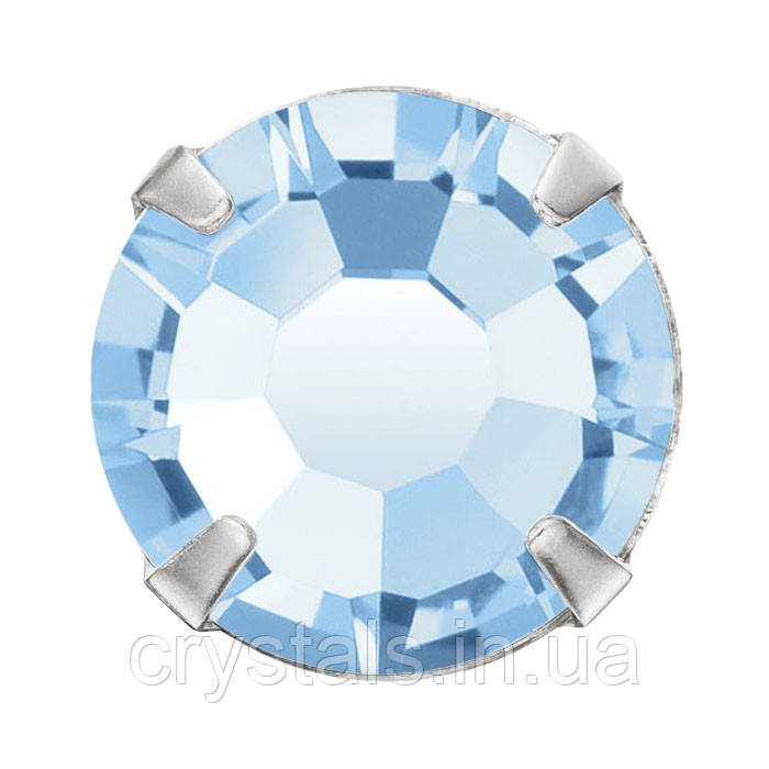 Стрази в цапах Preciosa (Чехія) ss20 Aquamarine/срібло