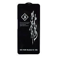 Захисне скло 6D Rinbo на весь екран для Xiaomi Redmi 8 чорний клей по всій поверхні