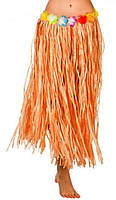 Гавайская юбка, оранжевая (75 см.)