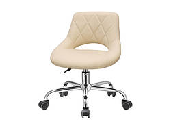 Стілець зі спинкою для лікаря, асісстента, майстри модель 355, БЕЖЕВИЙ