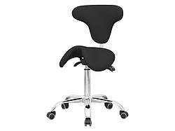 Стілець-сідло для майстра мод. 7008 (4 регулювання), ЧОРНИЙ