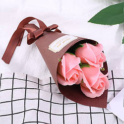 Троянди з мила Lesko L-4136 Pink подарунковий букет