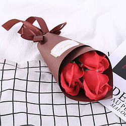 Троянди з мила Lesko L-4136 Red подарунковий букет
