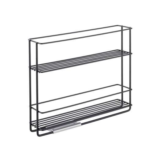 Полиця висувна METALTEX 6х28х22 см чорне покриття Touch-Therm IN&OUT LAVA (360850)