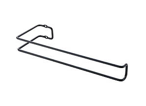 Тримач рушника METALTEX 30х10х3 см чорне покриття Touch-Therm PAPIRO LAVA (361137)