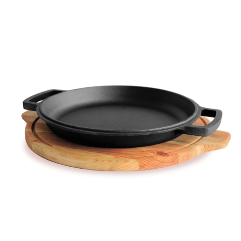 Сковорода BRIZOLL чавунна з підставкою 240х25 мм (H240-D), фото 1