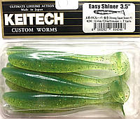 Силикон Keitech Easy Shiner 3.5" (7шт/упак) ц:#424: Lime Chartreuse