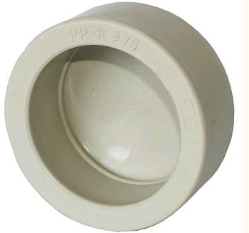 Заглушка PPR діаметр 25 TEBO (сіра) 80/800