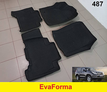 3D килимки EvaForma на Toyota LC Prado 150 '09-13, килимки ЕВА, фото 2