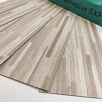 Самоклеюча вінілова плитка сіро-бежева, ціна за 1 шт. (СВП-008) Матова