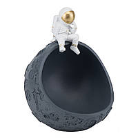 Конфетница BonaDi Astronaut 20х26 см серая (8924-003)