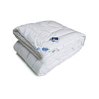Зимнее одеяло из искусственного лебединого пуха 140х205 стеганое белый тик (321.139ЛПУ)