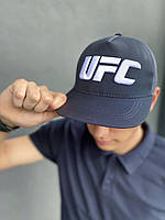 Кепка UFC Reebok мужская | женская рибок серая big white logo