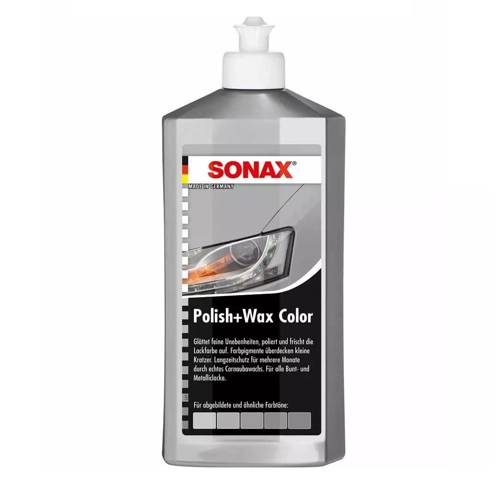 Кольорова поліроль з воском SONAX Polish & Wax Color NanoPro сріблястий 250 мл (296341)