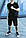 Костюм спортивный мужской Nike Футболка Поло черное трикотажное+ Шорты черные + Барсетка в стиле (Найк) летний, фото 4