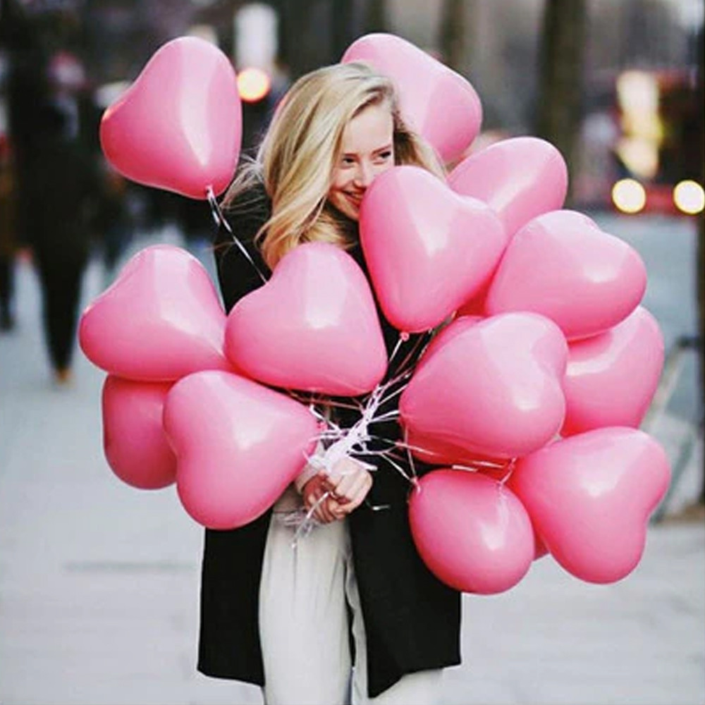Кульки-сердечка Рожевий