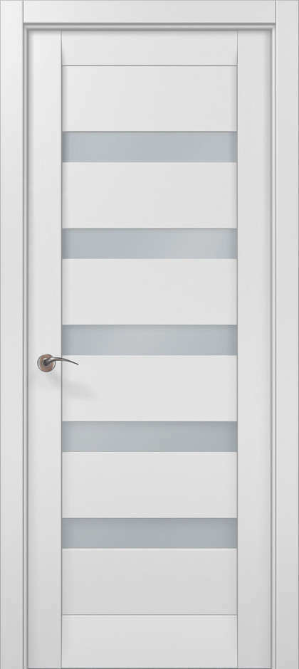 Двері екокошпон, Полотно, серія Millenium (ML-02с) Білий матовий