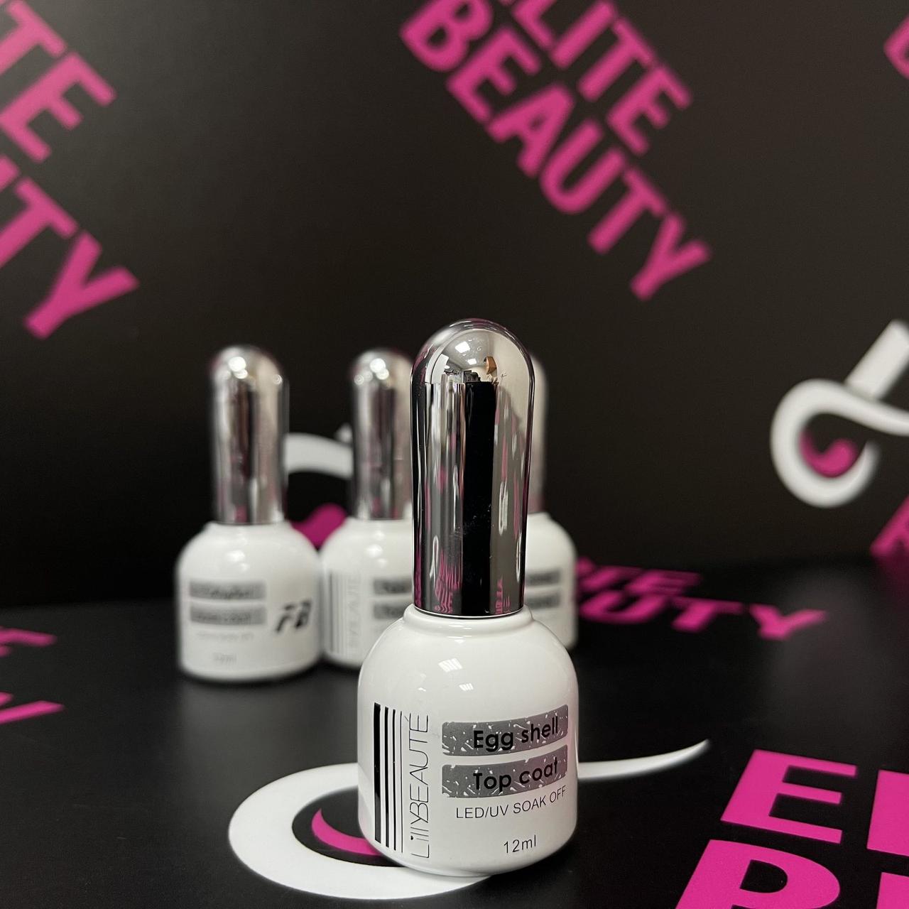 Топ для нігтів Lilly Beaute 12мл (чорна крихта)