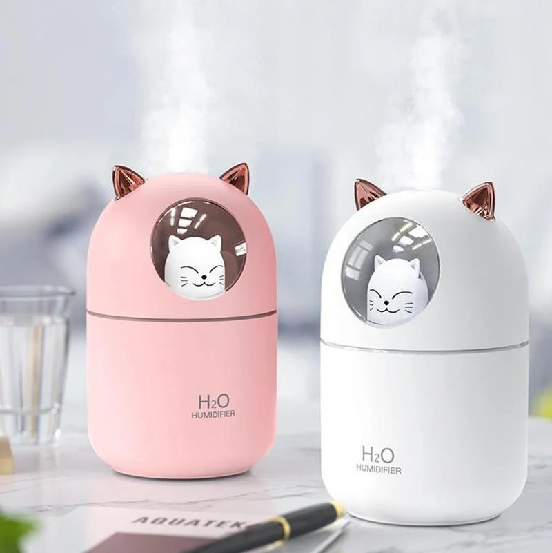 Зволожувач повітря / міні арома дифузор з RGB підсвіткою Cat
