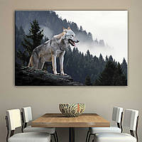 Картина на полотні Самотній Вовк 80, 120, SDS-plus
