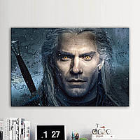 Картина інтер'єрна на полотні Відьмак 2, The Witcher 90, 60, 1