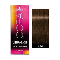 Фарба для волосся Schwarzkopf Igora Vibrance 5-65 Світлий коричневий шоколадний золотистий 60 мл