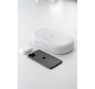 Стерилізатор ультрафіолетовий Momax UV-Box Sanitizer White (QU2W), фото 2