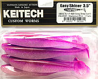 Силикон Keitech Easy Shiner 3.5" (7шт/упак) ц: PAL#14: Glamorous Pink