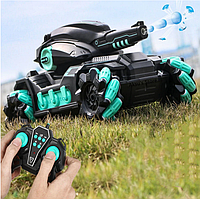 Танк на радіокеруванні з підсвіткою й музикою, стріляє, обертається на 360 градусів, акумулятор 3000 mAh