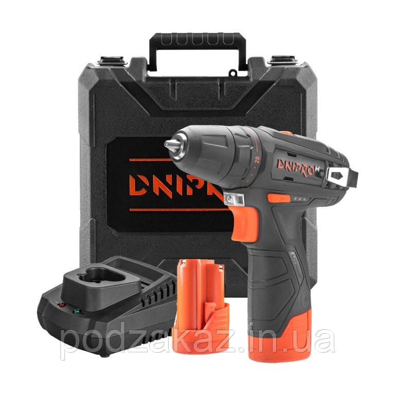 Акумуляторний дриль-шурупокрут Dnipro-M CD-12CX Compact HLZ