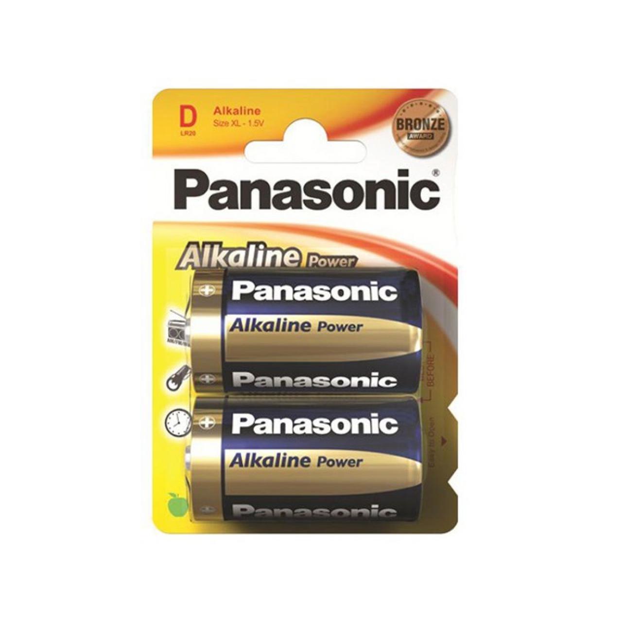 Батарейки Panasonic Alkaline Power LR-20 / блістер 2 шт