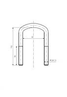 Стремянка рессоры M12x1,5x62x110 STR-50313 S-TR