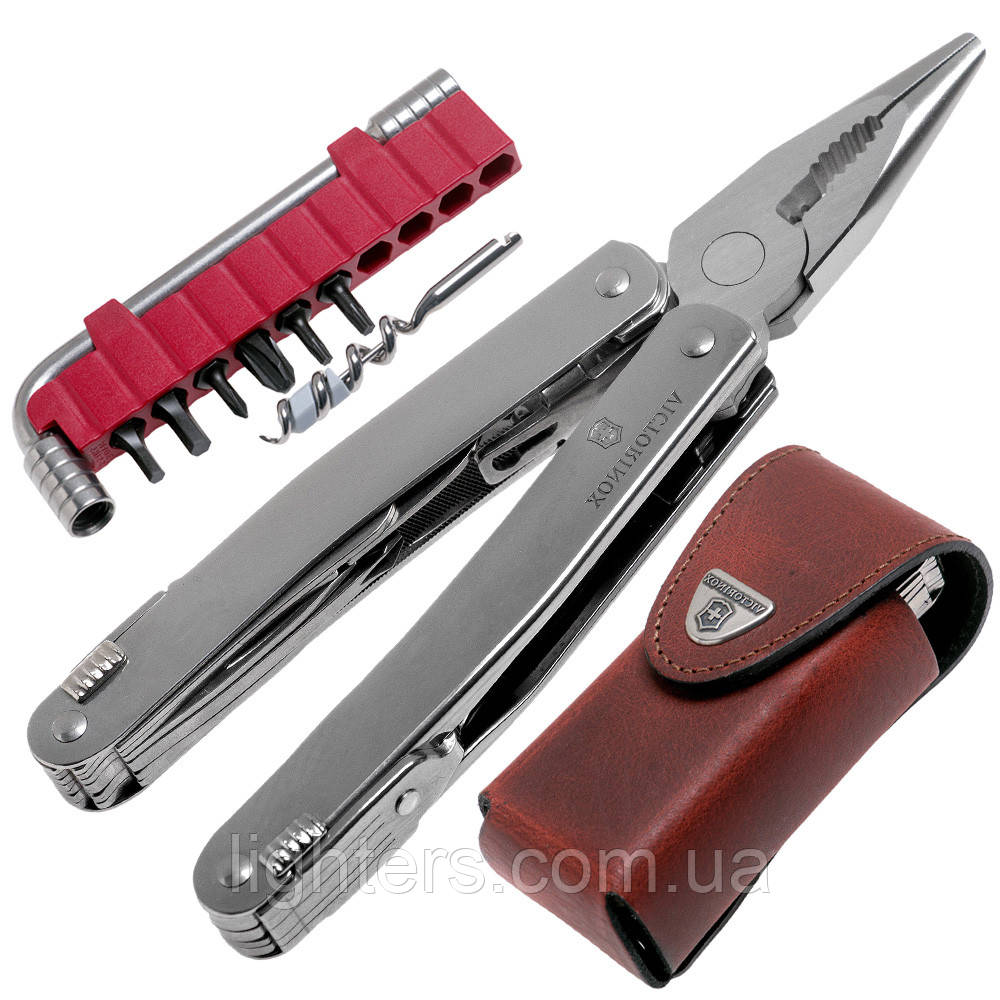 Victorinox SwissTool Spirit3.0235.L Мультитул Victorinox в шкіряному чохлі