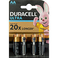 Батарейки Duracell індикатор заряду Ultra Power LR-06/блістер 4шт