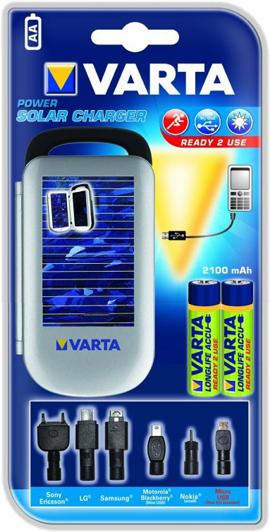 Зарядний пристрій Varta 57082 101421(2) 2xAA2100mAh Solar R2U