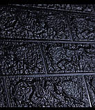 Декоративна 3D панель самоклейка під цеглу Чорний 700х770х3мм (019-3), фото 2