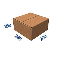 Картонная коробка / Гофроящик 200*200*100 (четырехклапанная)